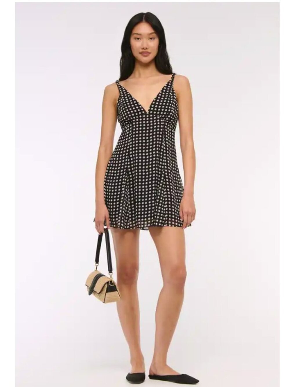 Abercrombie & Fitch NWT Polka Dot Fit & Flare Dress S
